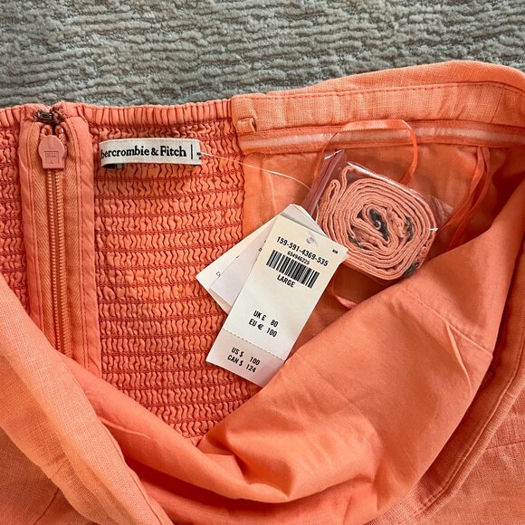 NWT Abercrombie Coral Midi Sundress - Picture 3 of 5